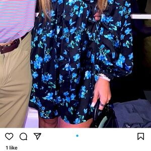 Majorelle Off-the-Shoulder Floral Mini Dress. Worn once